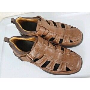 Women Dr. Comfort  (Betty) Brown Leather Casual Sandals with Adjustable Strap Dr. Comfort | Shoes | Women Dr Comfort Betty Brown Leather  main image 2